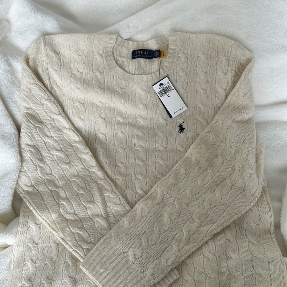 Polo Ralph Lauren Cable-Knit Wool-Cashmere Sweater
